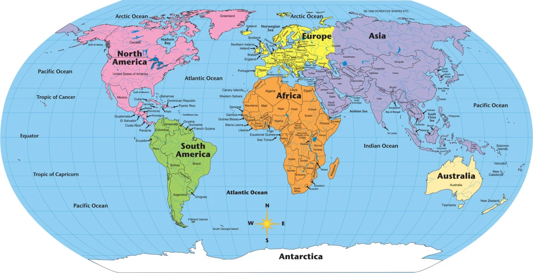 world map